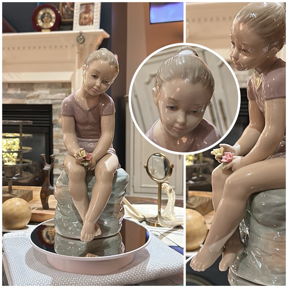 Lladro NAO Figurine Youthful Girl, Spain 1992 (LARGE) Zaphir Collection, No Box